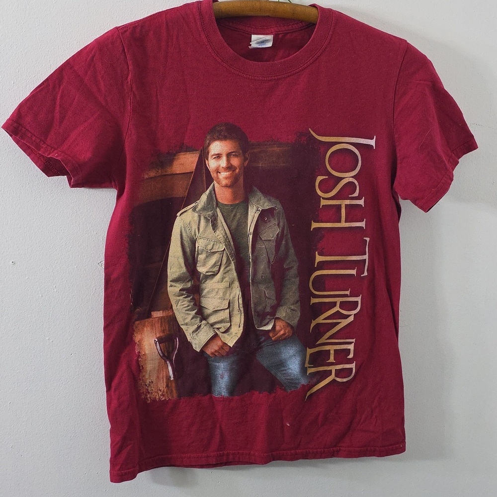 Country Josh Turner Concert Tour Maroon Tshirt